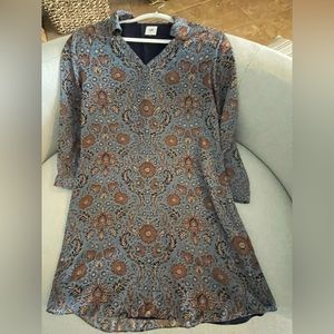 Cabi Provincial Blue shift dress